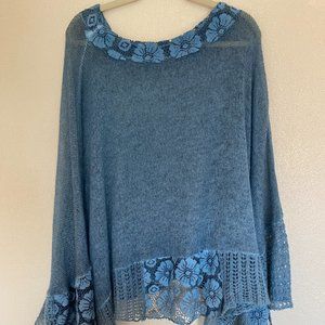 Chilean Blue Poncho